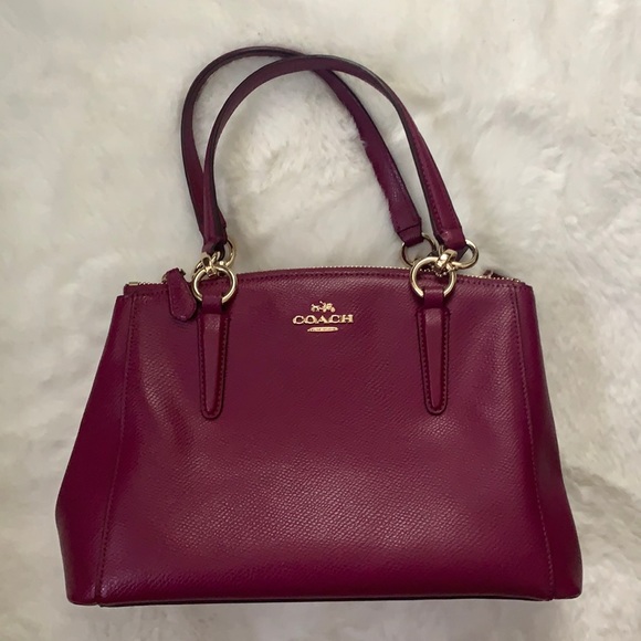 Coach Handbags - COACH Women's Crossgrain Mini Christie Satchel